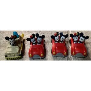 WDW Mickey Minnie Mouse Runaway Railway Toy Car & Minnie Dinosaur Ride McDonalds
